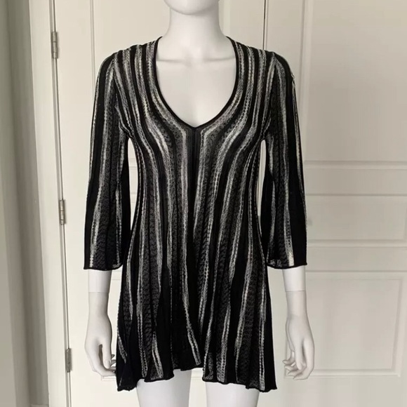 Missoni Stripe Knit Tunic Mini Dress Size 2